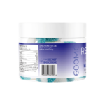New Revive CBD Gummies Packaging Back of 30ct Jar, Blue Razz
