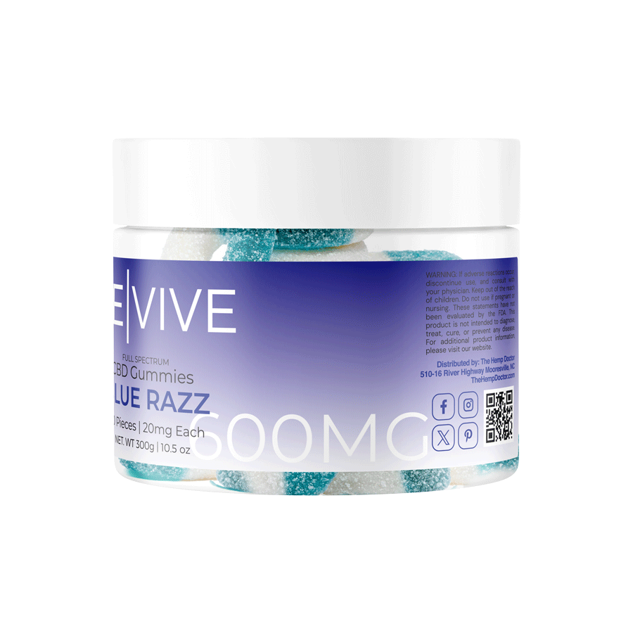 Shop Blue Raspberry CBD Gummies - The Hemp Doctor