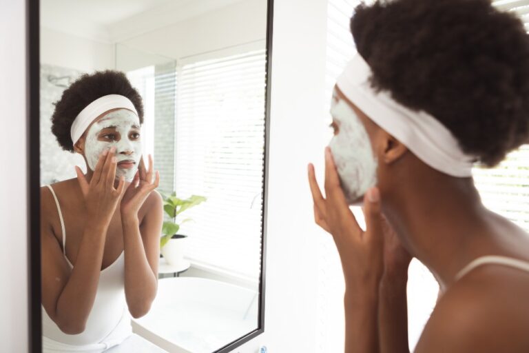 person with face mask