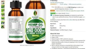 CBD info on amazon