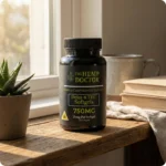 Delta-8 THC softgels on a table