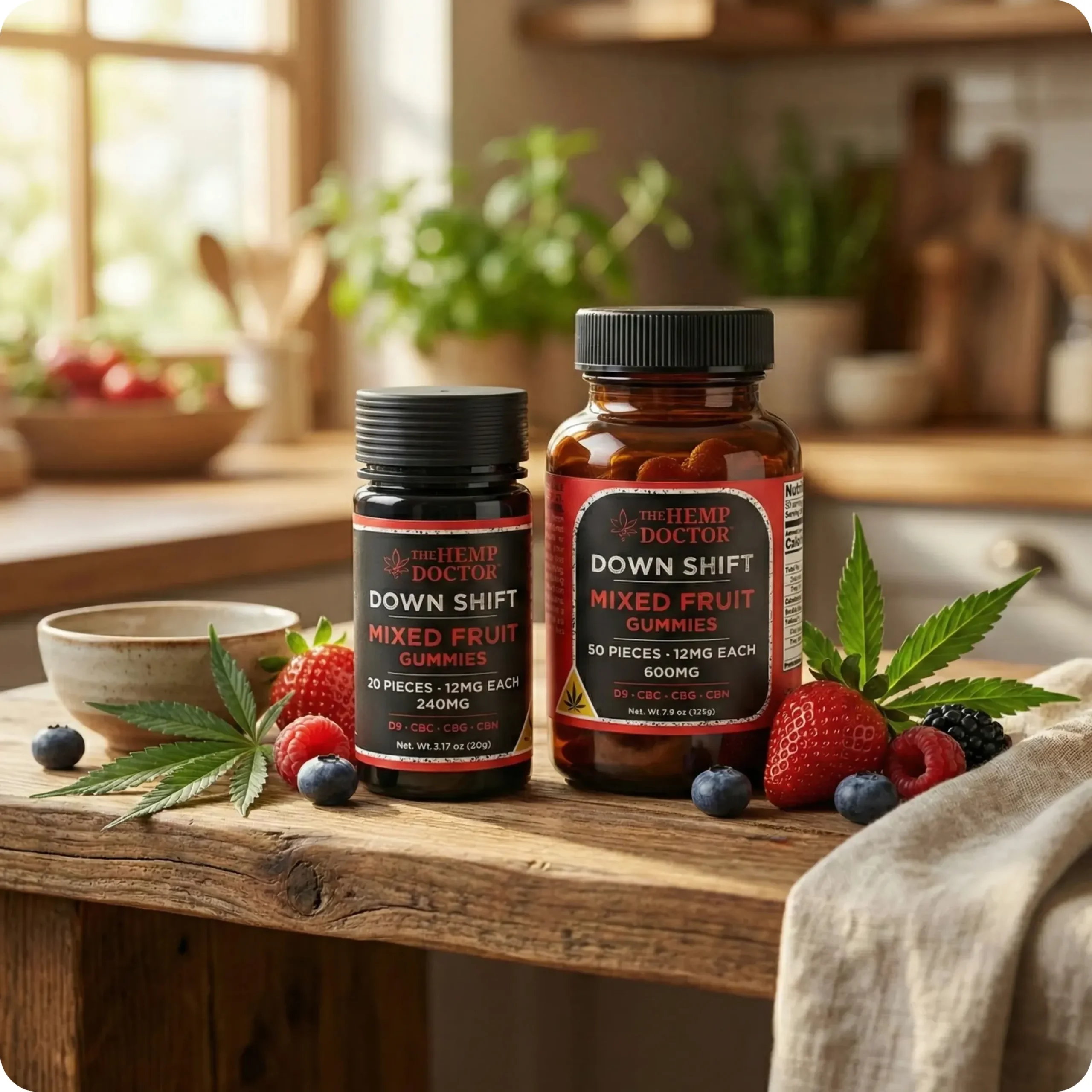 Buy Nano Delta 9 Gummies Downshift | D9 CBC CBG CBN | The Hemp Doctor