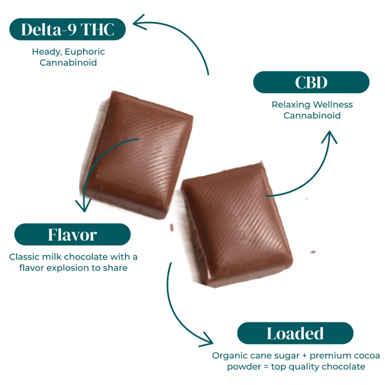 CBD:D9 THC CHOCOLATE BARS | 300MG