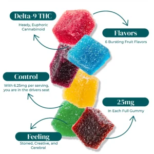 D9 THC GUMMY SAMPLER INFOGRAPHIC 2 D9 THC GUMMY SAMPLER INFOGRAPHIC 2