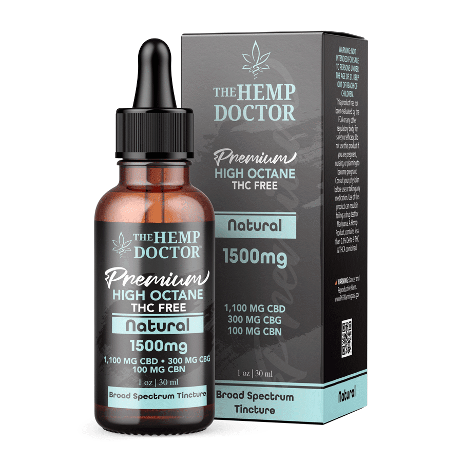 Buy High Octane THC Free CBD Oil Tinctures - The Hemp Doctor