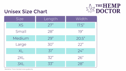 Size Chart-Unisex T-shirts & Crewnecks Size Chart-Unisex T-shirts & Crewnecks