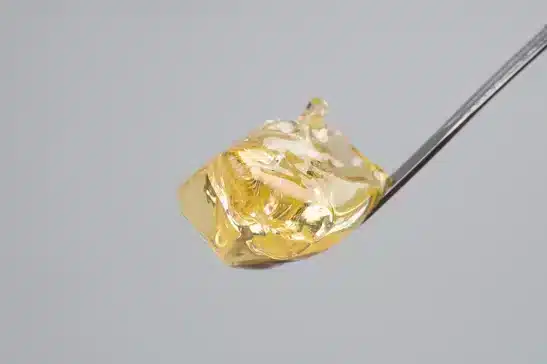 Live resin Live resin scooped by a small spoon