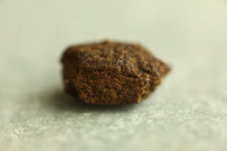 a brownish block of hashish