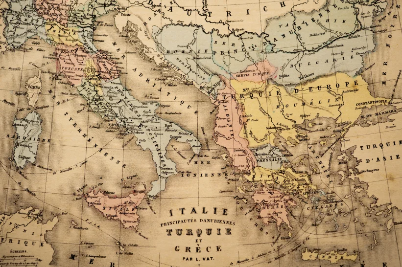 a map of europe and central asia
