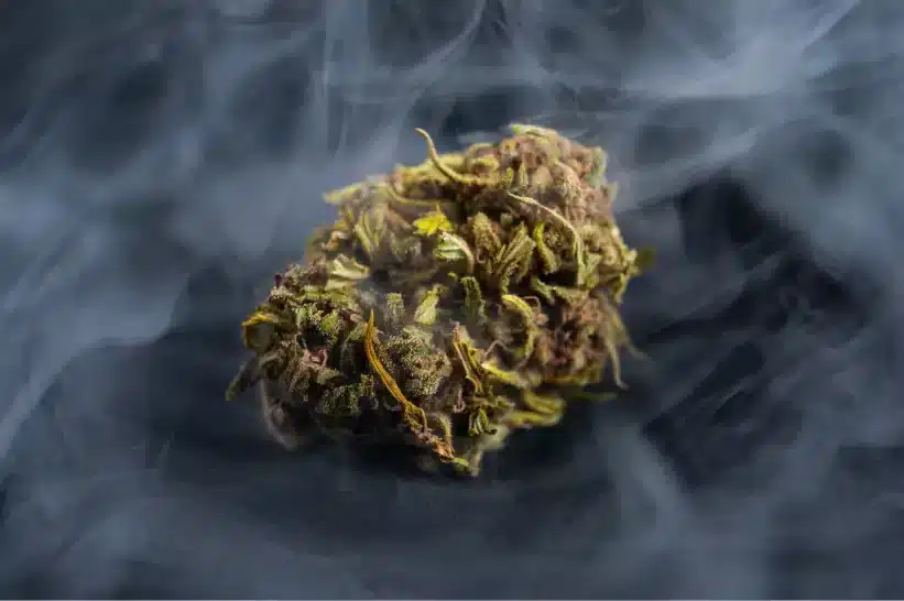 CBD but with a smoky background.
