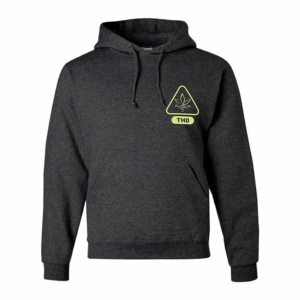 Rendered Web front Heather GRay Hoodie YOU DESERVE A BONG HIT