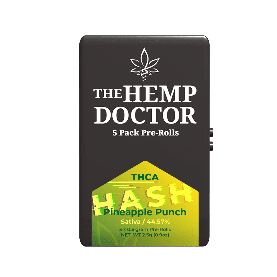 THCA BUBBLE HASH INFUSED PREROLLS | 5-PACK TINS – Pineapple Punch