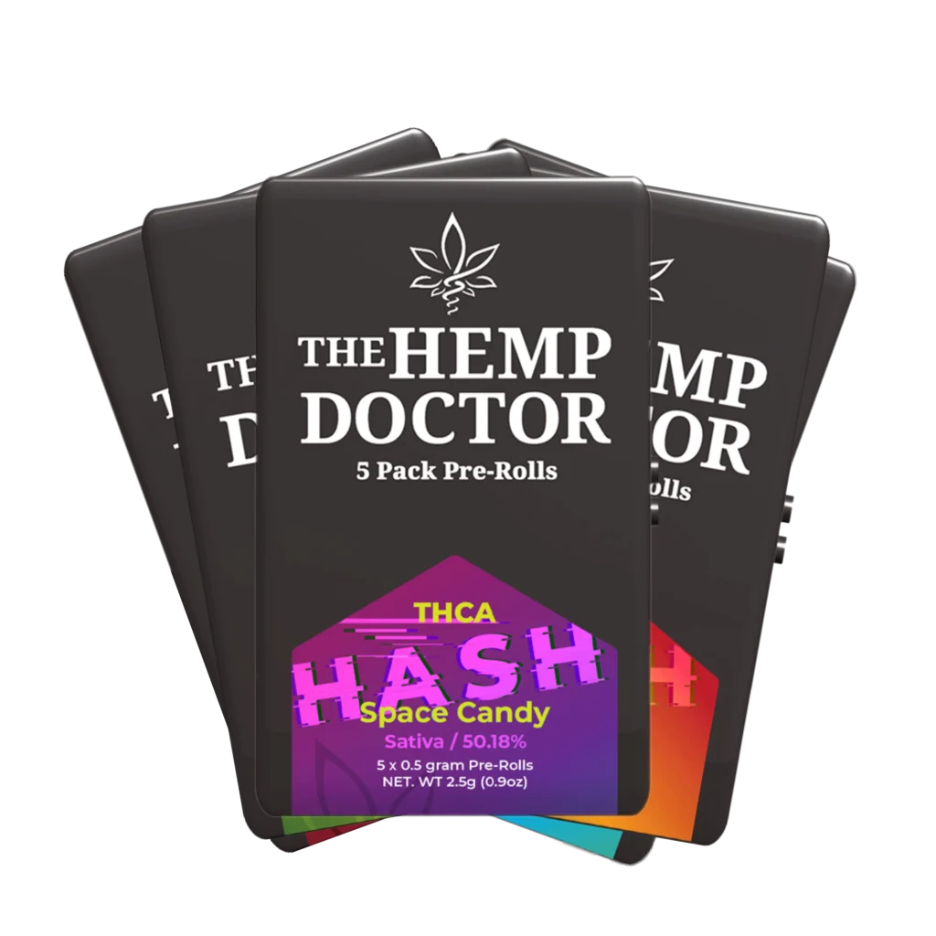 THCA BUBBLE HASH INFUSED PREROLLS | 5-PACK TINS