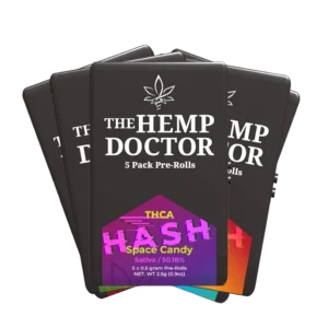 THCA BUBBLE HASH INFUSED PREROLLS | 5-PACK TINS