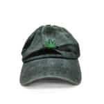 LEAF CAP BLACK FRONT
