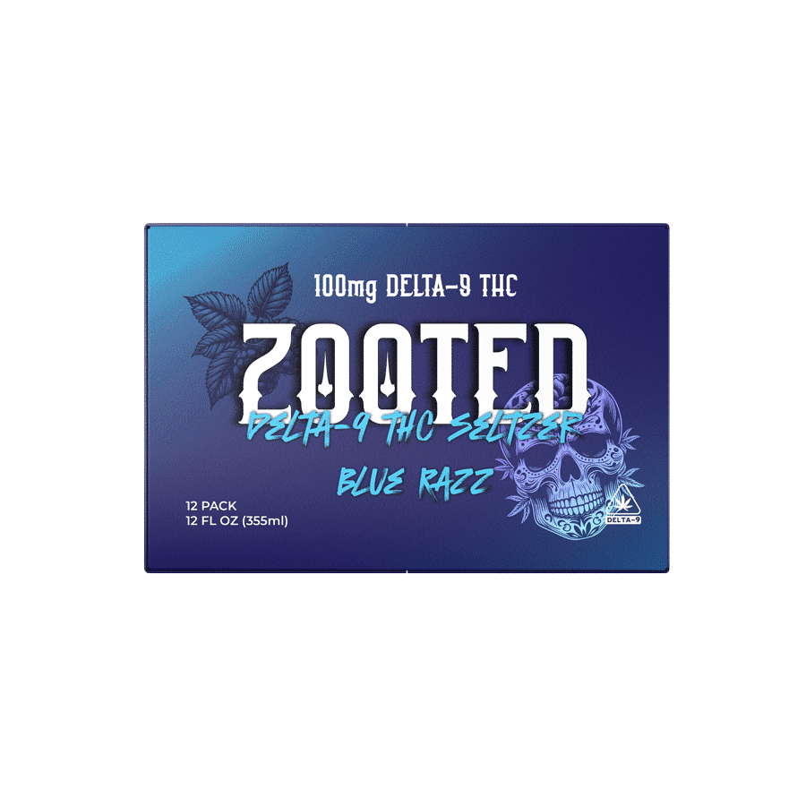 ZOOTED | DELTA 9 THC SELTZER | 100MG - The Hemp Doctor