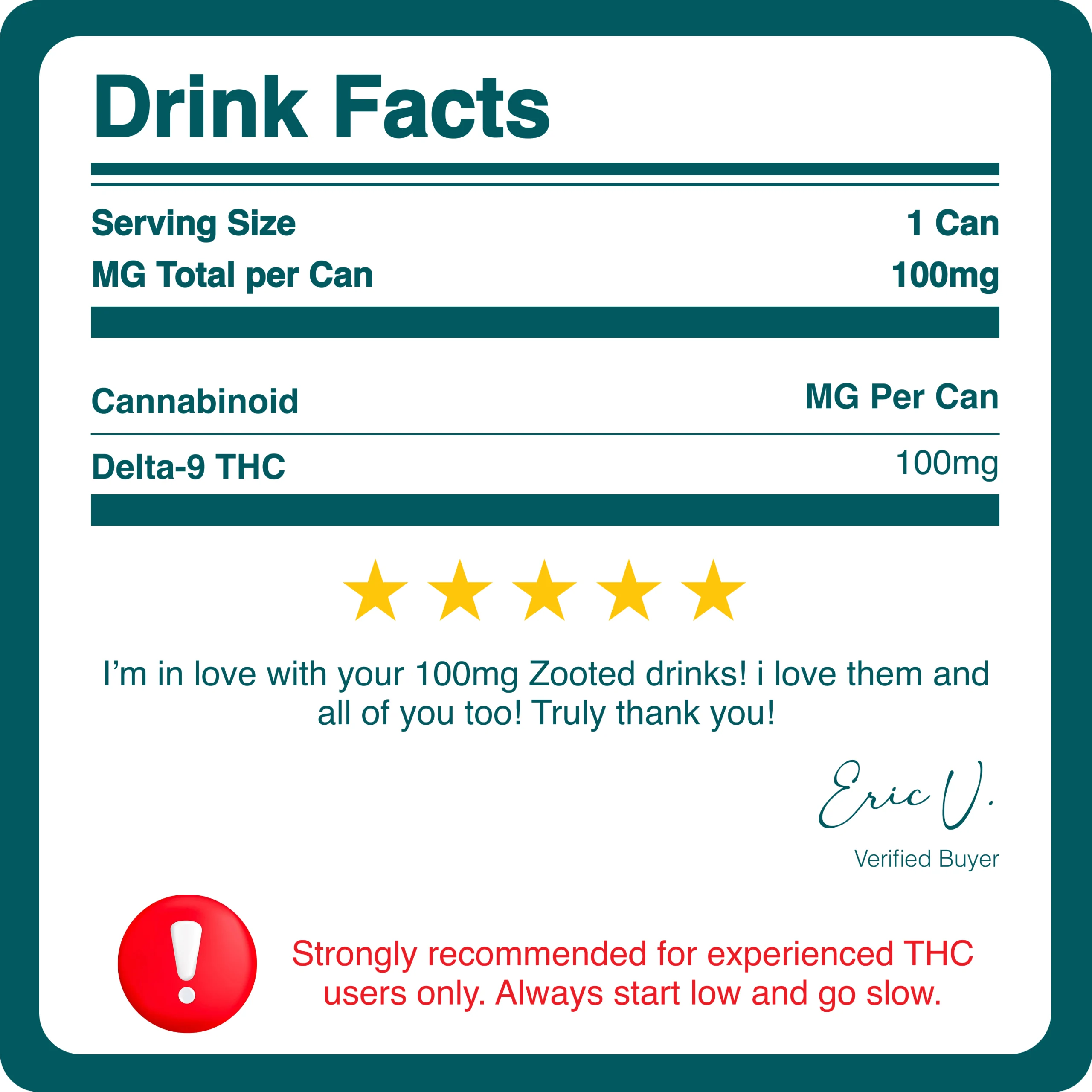 ZOOTED | DELTA 9 THC SELTZER | 100MG - The Hemp Doctor