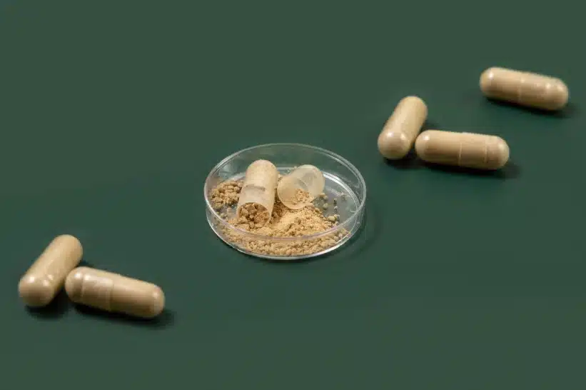 a group of pills in a petri dish