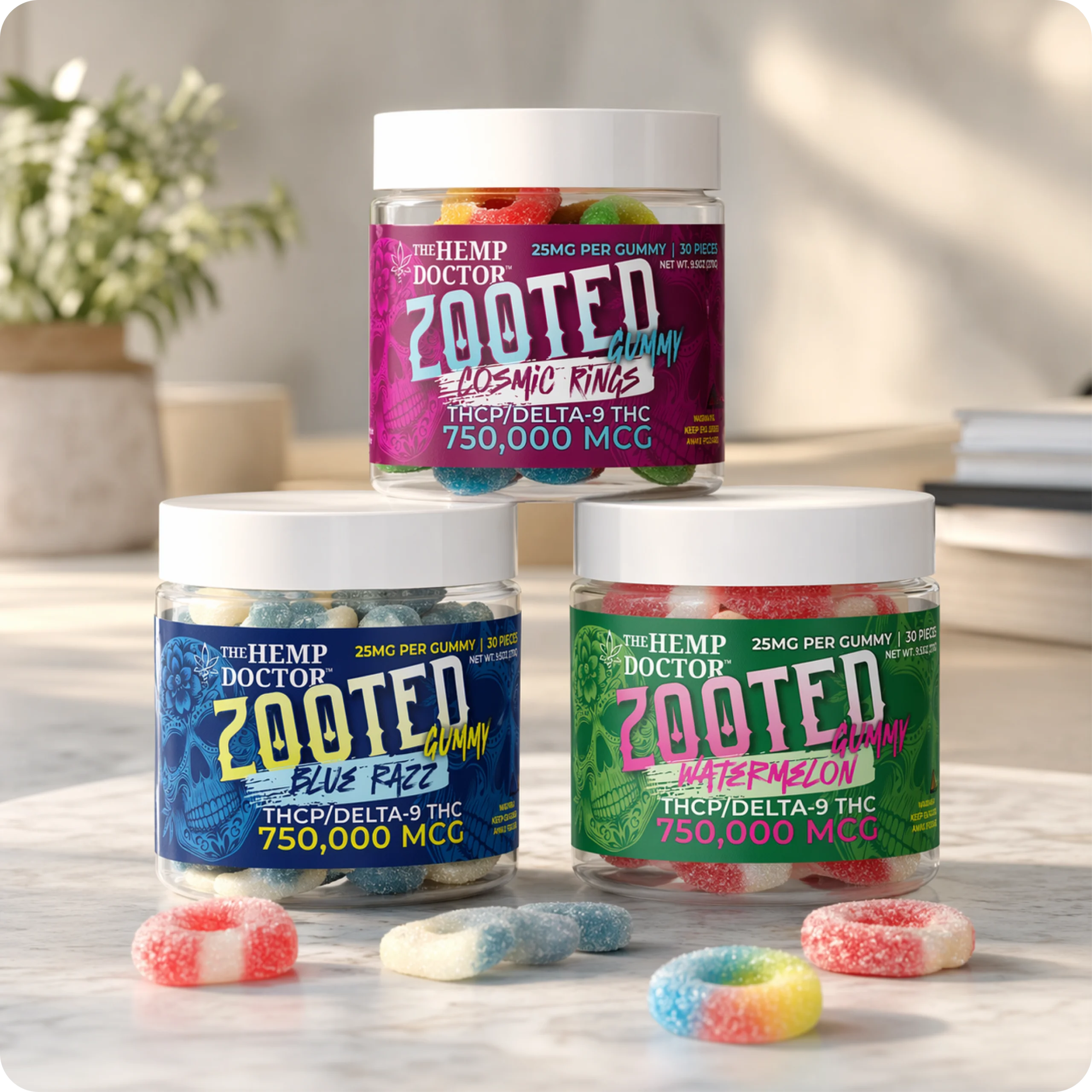 ZOOTED | THCP / DELTA 9 GUMMIES | 50,000MCG - The Hemp Doctor