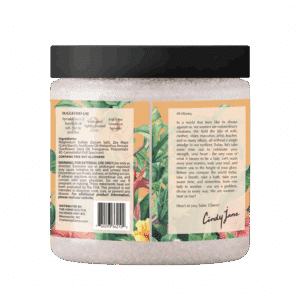 Native mock 200mg Coconut Mango Bath Salt Scrub Cindy Jane Back