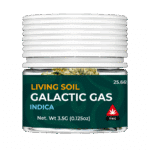 Living Soil 3.5g packaging, FRONT - Strain = Galactic Gas (indica)