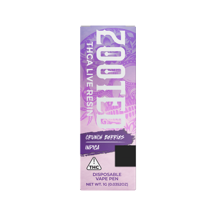 ZOOTED | THCA LIVE RESIN DISPOSABLE VAPE | 1G – Crunch Berries