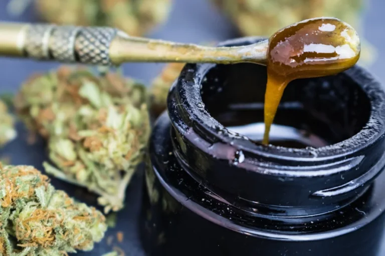 Cannabis dab close-up