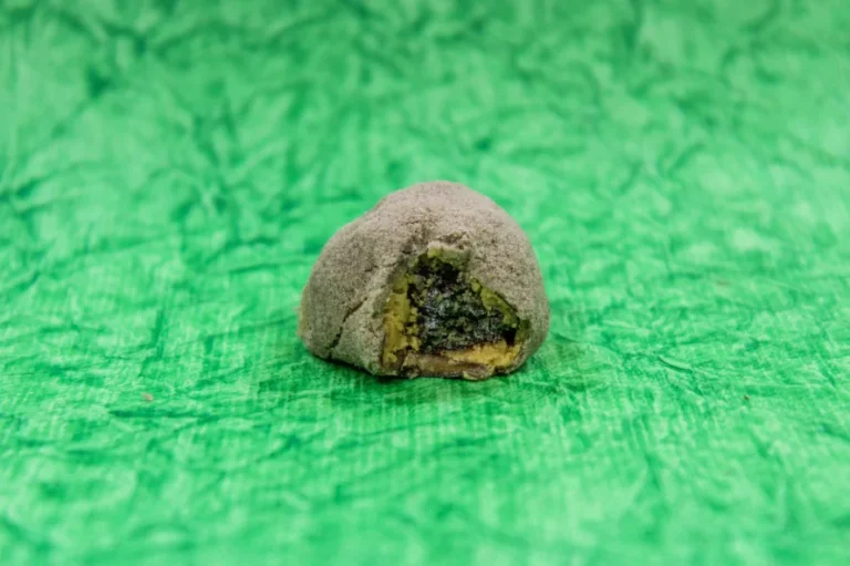 cannabis caviar with green background