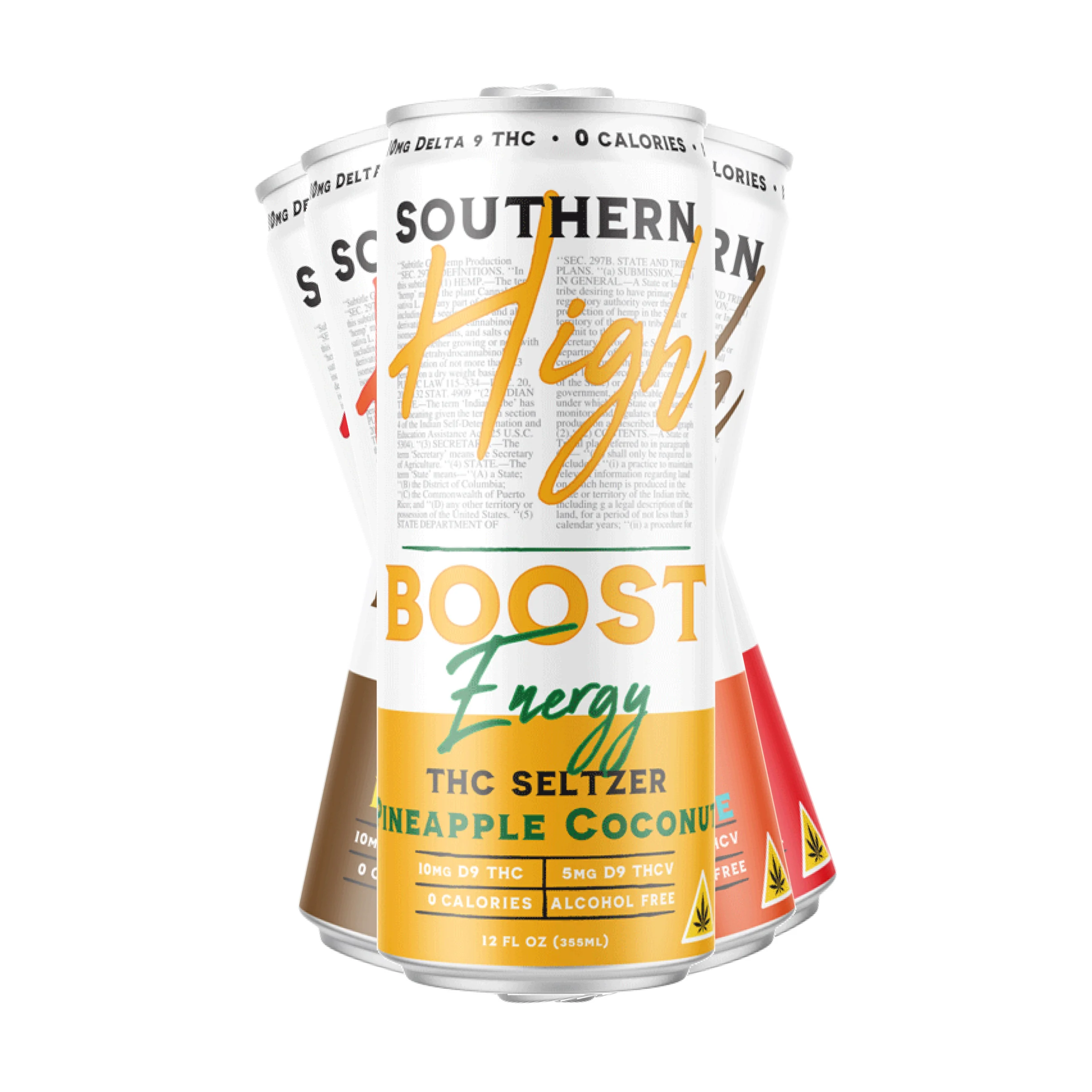Southern High | Boost - Slim | D9 : THCV 15mg Seltzer - The Hemp