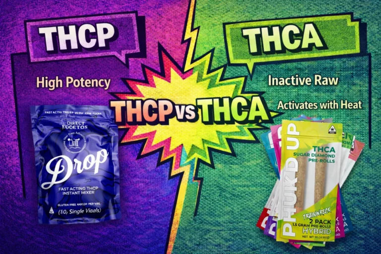Comparison of THCP and THCA properties