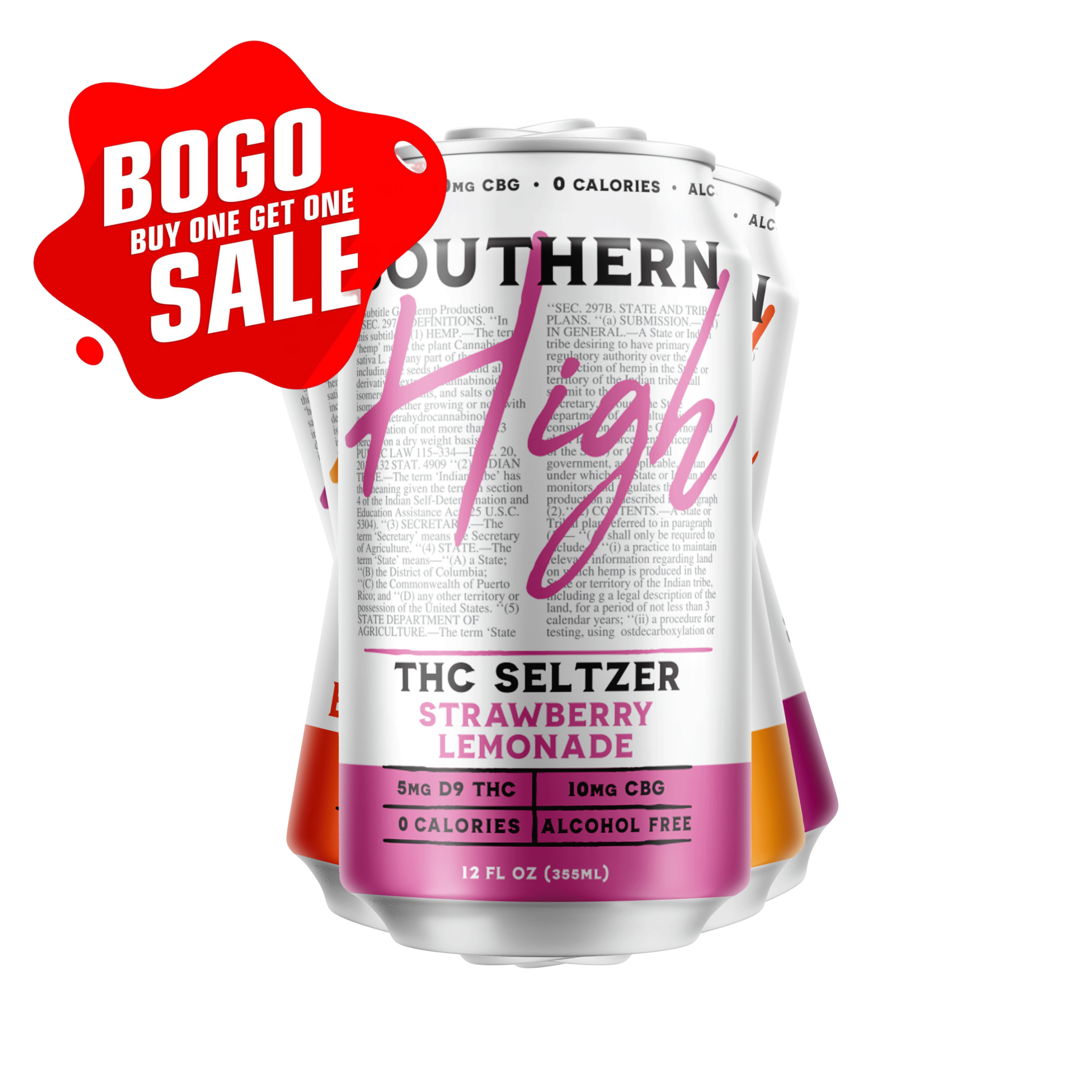 [BOGO] SOUTHERN HIGH | D9:CBG SELTZER | 15MG