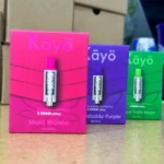 Three colorful best live rosin carts boxes