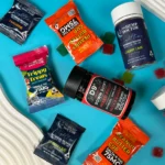 Variety of colorful hemp edibles
