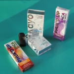 Various cannabis product live sauce packaging displayed together.