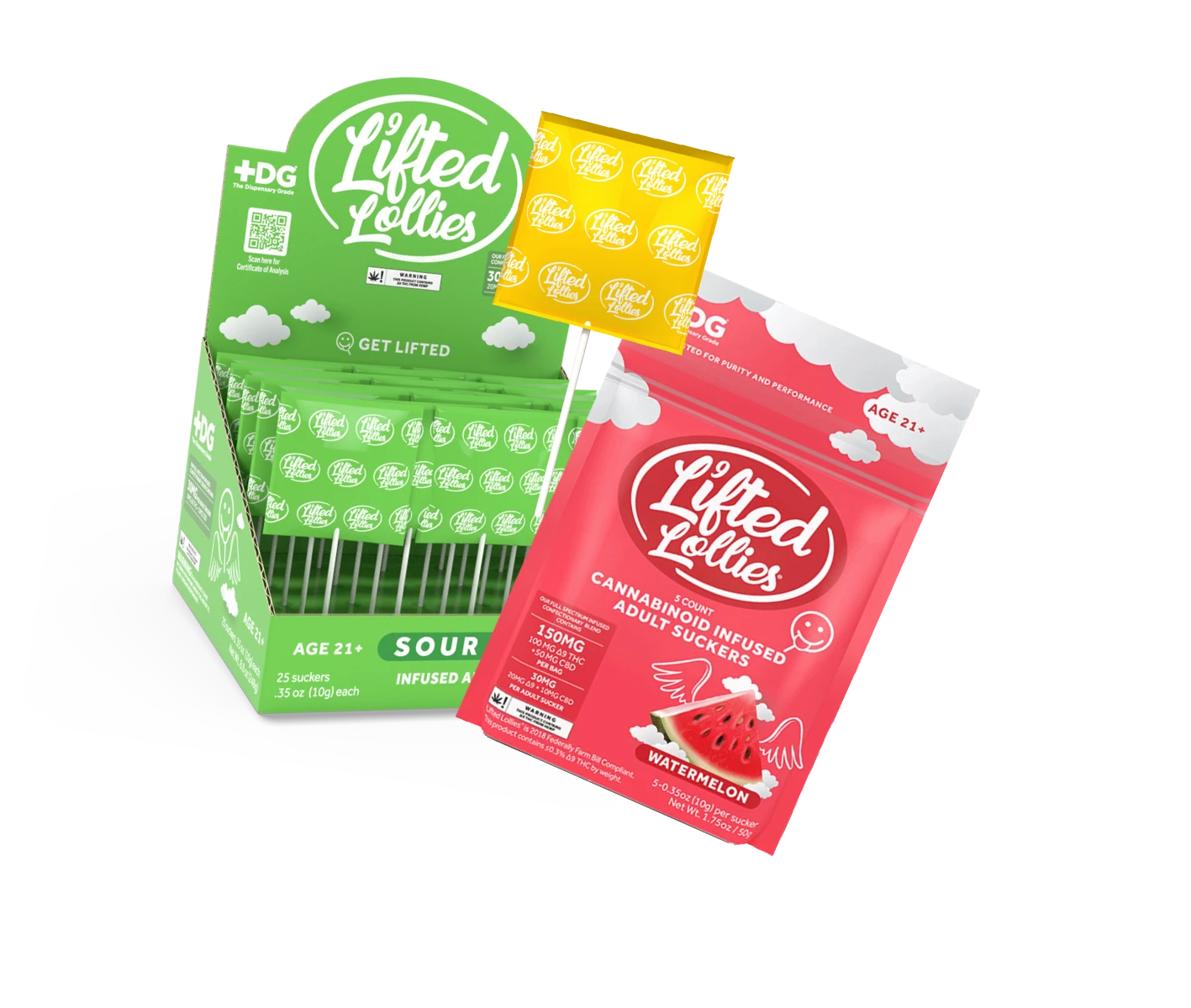 Lifted Lollies THC lollipops