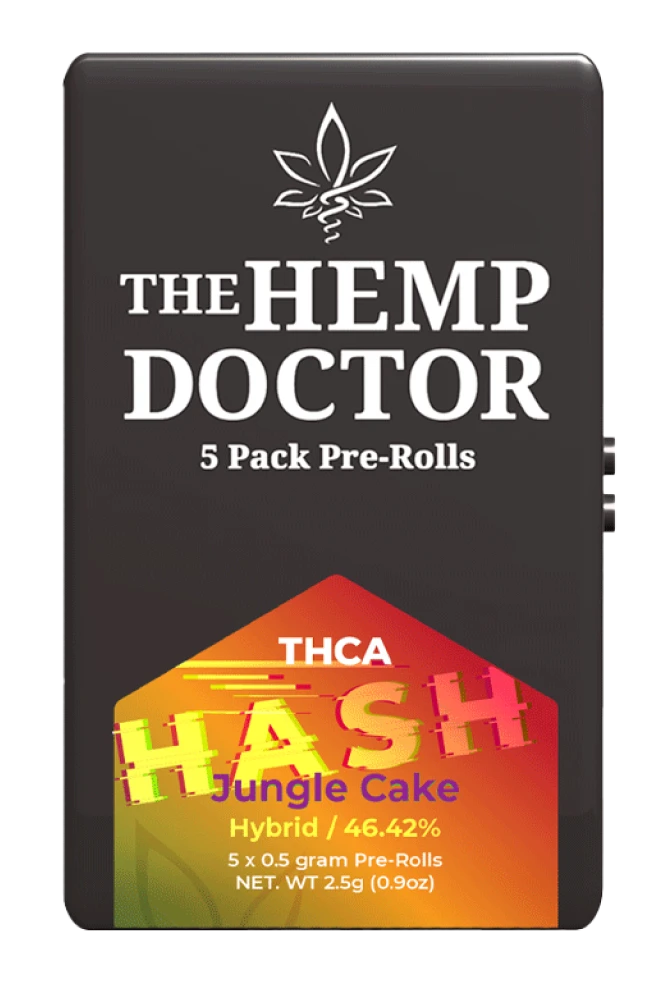 THCA BUBBLE HASH INFUSED PREROLLS | 5-PACK TINS